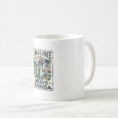 Patriotischer Florida-Alligator 4. Juli Kaffeetasse (VorderseiteRechts)