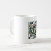 Patriotischer Florida-Alligator 4. Juli Kaffeetasse (Vorderseite Links)