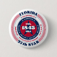 Patriotischer Florida-Kreis mit Staat-Details