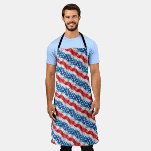 Patriotischer Fourth of July Chef Grillmaster Schü Schürze