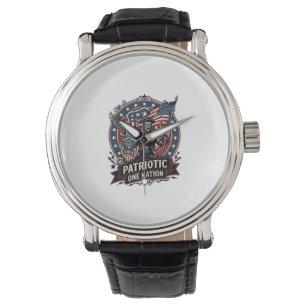 Patriotischer Frankenstein Freiheit Schrecklicher  Armbanduhr