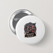 Patriotischer Frankenstein Freiheit Schrecklicher Button (Vorne & Hinten)