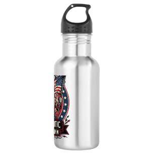 Patriotischer Frankenstein Freiheit Schrecklicher Edelstahlflasche