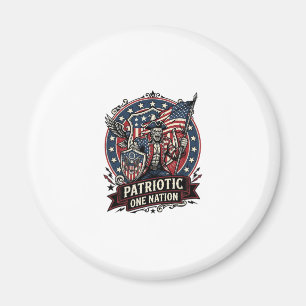 Patriotischer Frankenstein Freiheit Schrecklicher  Magnet