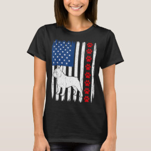 Patriotischer französischer Bulldogge amerikanisch T-Shirt