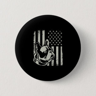Patriotischer Französischer-Bulldogge-Besitzer Lie Button