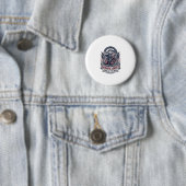 Patriotischer Freiheits-Sensenmann Dunkler Patriot Button (Beispiel)
