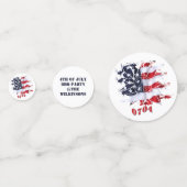 Patriotischer Frieden Blume 4. Juli GRILLEN Party Konfetti (Vorderseiten)