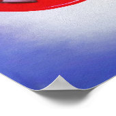 Patriotischer Frieden Poster (Ecke)