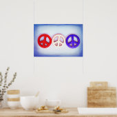 Patriotischer Frieden Poster (Küche)