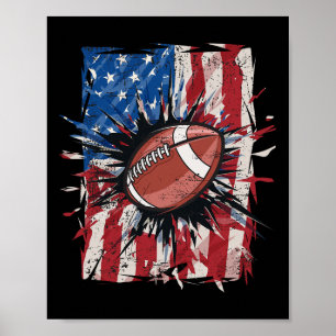 Patriotischer Fuß 4. Juli Männer USA Amerikanische Poster