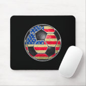 Patriotischer Fußball USA-Flagge Mousepad (Mit Mouse)