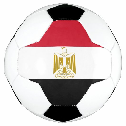 Patriotischer Fußballball mit ägyptischer Flagge Fußball (Vorderseite)