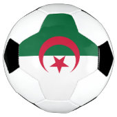 Patriotischer Fußballball mit algerischer Flagge Fußball (Gedreht)