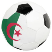 Patriotischer Fußballball mit algerischer Flagge Fußball (Dreiviertel)