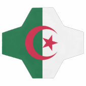 Patriotischer Fußballball mit algerischer Flagge Fußball (Flach)