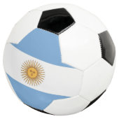Patriotischer Fußballball mit argentinischer Flagg Fußball (Dreiviertel)