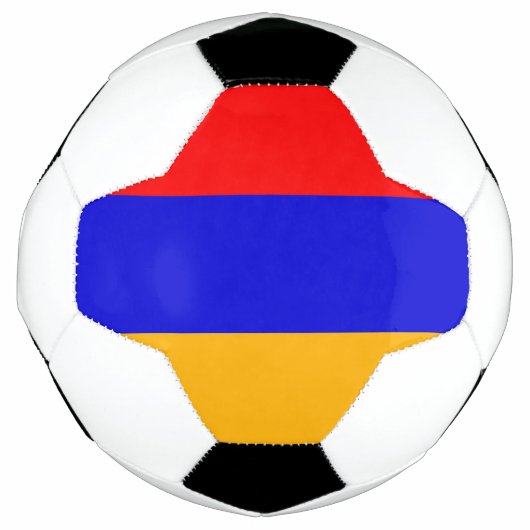 Patriotischer Fußballball mit armenischer Flagge Fußball (Vorderseite)