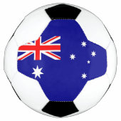 Patriotischer Fußballball mit Australischer Flagge Fußball (Vorderseite)