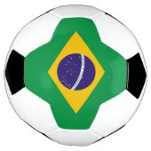Patriotischer Fußballball mit brasilianischer Flag Fußball (Gedreht)