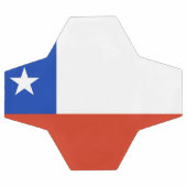 Patriotischer Fußballball mit Chile-Flagge Fußball (Flach)