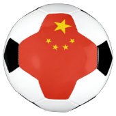 Patriotischer Fußballball mit China-Flagge Fußball (Gedreht)