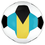 Patriotischer Fußballball mit der Flagge Bahamas Fußball (Gedreht)