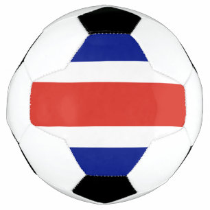 Patriotischer Fußballball mit der Flagge Costa Ric Fußball
