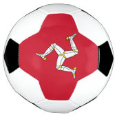 Patriotischer Fußballball mit der Flagge der Isle  Fußball (Gedreht)
