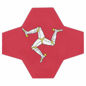 Patriotischer Fußballball mit der Flagge der Isle  Fußball (Flach)