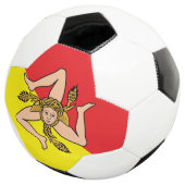 Patriotischer Fußballball mit der Flagge Siziliens Fußball (Dreiviertel)