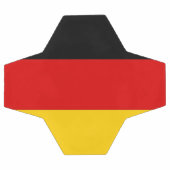 Patriotischer Fußballball mit deutscher Flagge Fußball (Flach)