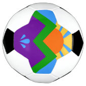 Patriotischer Fußballball mit Fahne von Manitou Sp Fußball (Gedreht)