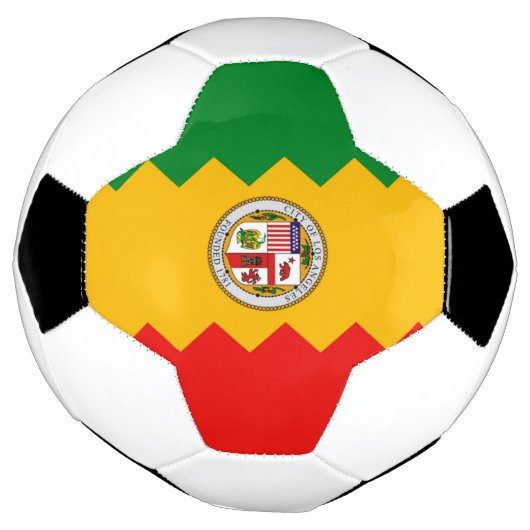Patriotischer Fußballball mit Flag Los Angeles USA Fußball (Gedreht)
