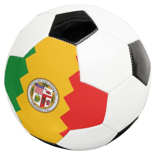 Patriotischer Fußballball mit Flag Los Angeles USA Fußball (Dreiviertel)