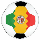 Patriotischer Fußballball mit Flag Los Angeles USA Fußball (Vorderseite)