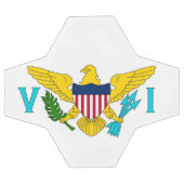 Patriotischer Fußballball mit Flagge der Jungfrau Fußball (Flach)