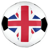 Patriotischer Fußballball mit Flagge des Vereinigt Fußball (Gedreht)