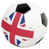 Patriotischer Fußballball mit Flagge des Vereinigt Fußball (Dreiviertel)