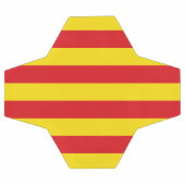 Patriotischer Fußballball mit Flagge Kataloniens Fußball (Flach)