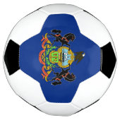Patriotischer Fußballball mit Flagge Pennsylvanien Fußball (Gedreht)