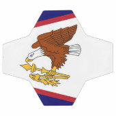 Patriotischer Fußballball mit Flagge von Amerikani Fußball (Flach)