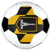 Patriotischer Fußballball mit Flagge von Baltimore Fußball (Gedreht)