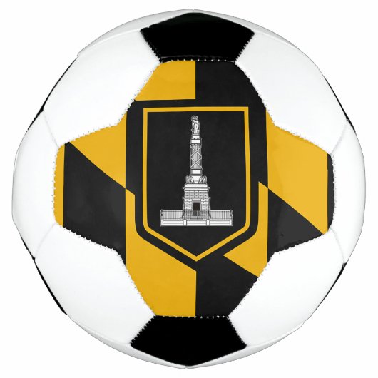 Patriotischer Fußballball mit Flagge von Baltimore Fußball (Vorderseite)