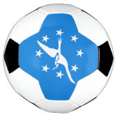 Patriotischer Fußballball mit Flagge von Corpus Ch Fußball (Gedreht)