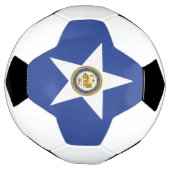 Patriotischer Fußballball mit Flagge von Houston Fußball (Gedreht)