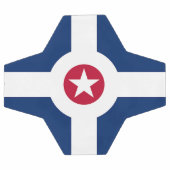 Patriotischer Fußballball mit Flagge von Indianapo Fußball (Flach)