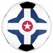 Patriotischer Fußballball mit Flagge von Indianapo Fußball (Vorderseite)