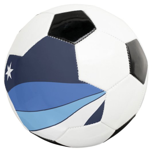 Patriotischer Fußballball mit Flagge von Kolumbien Fußball (Dreiviertel)