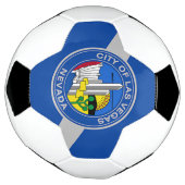 Patriotischer Fußballball mit Flagge von Las Vegas Fußball (Gedreht)